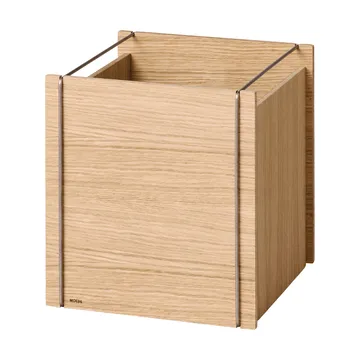 Moebe säilytyslaatikko - Öljytty tammi-ruostumaton teräs, square, 33x30x31 cm - MOEBE