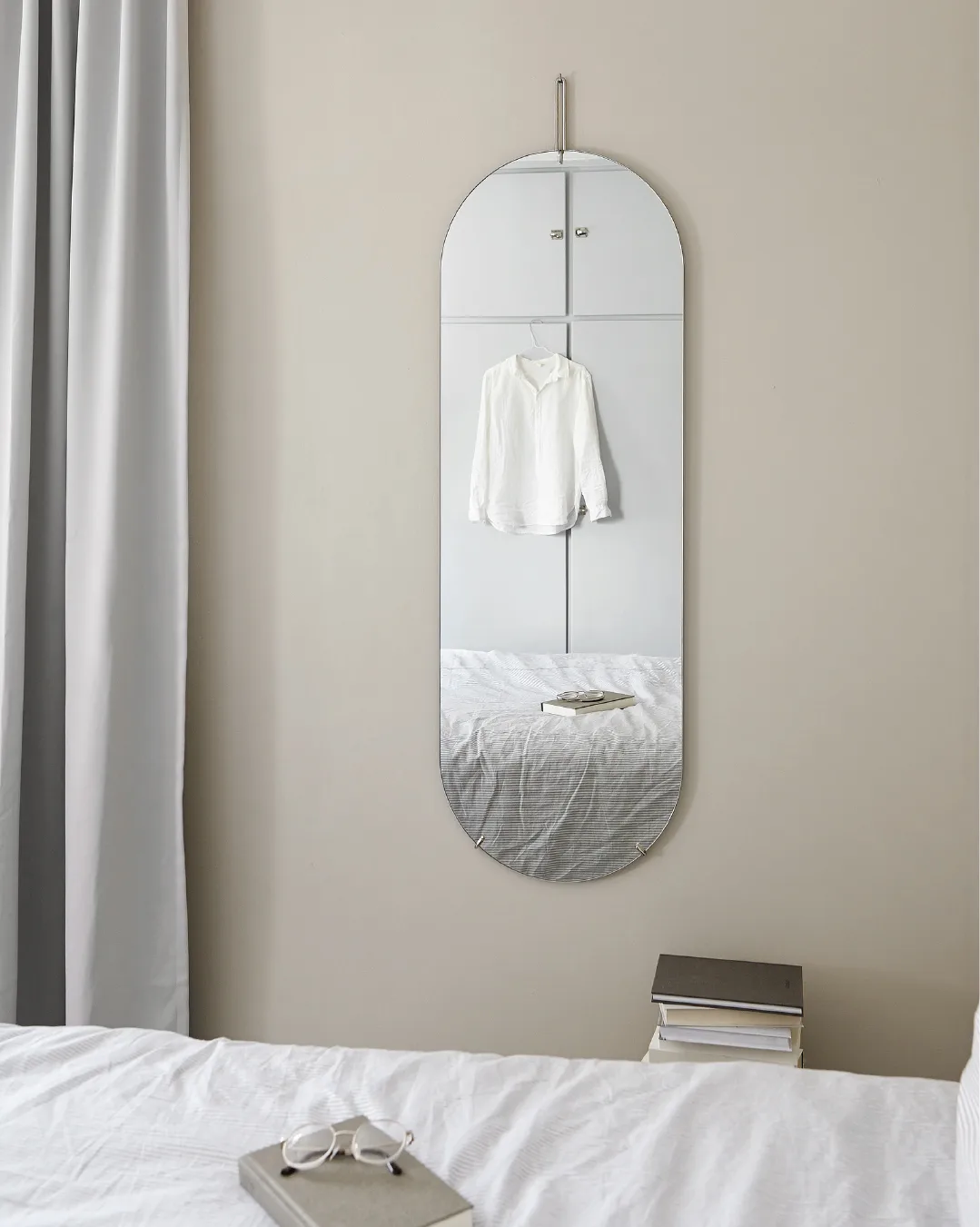 Moebe seinäpeili 133 cm, Ruostumaton teräs MOEBE