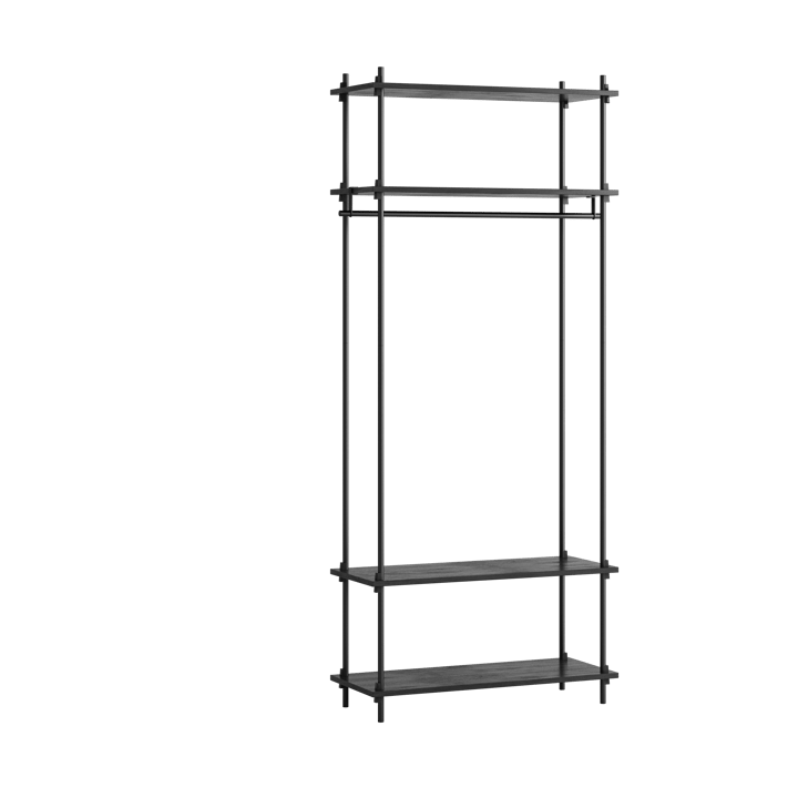 Moebe shelving system s.200.1.F - Musta - MOEBE