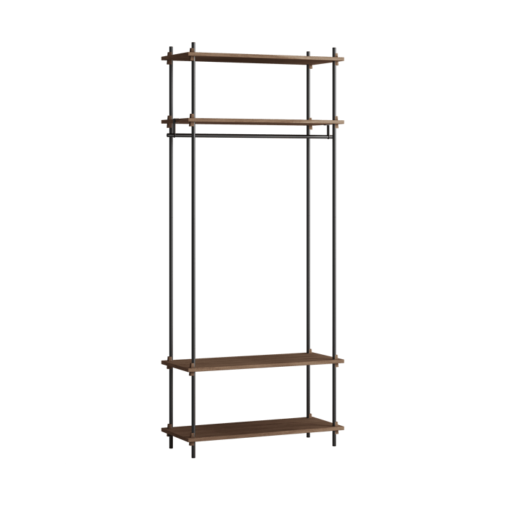 Moebe shelving system s.200.1.F - Poltettu tammi-musta - MOEBE