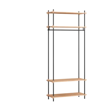 Moebe shelving system s.200.1.F - Tammi-musta - MOEBE