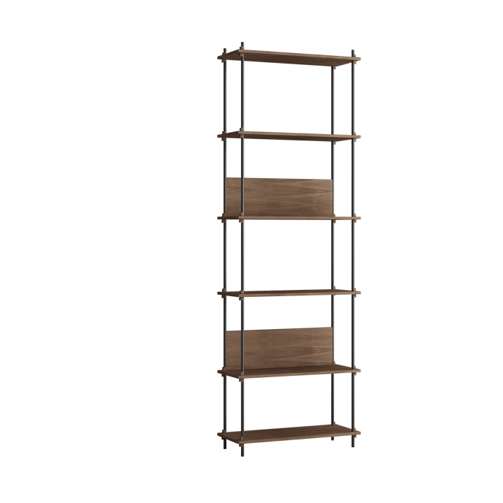 Moebe shelving system s.255.1.A - Poltettu tammi-musta - MOEBE