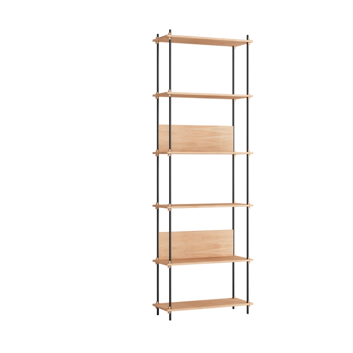 Moebe shelving system s.255.1.A - Tammi-musta - MOEBE