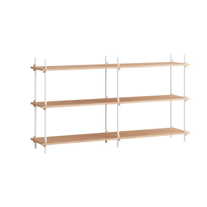 Moebe shelving system s.85.2.B - Tammi-valkoinen - MOEBE