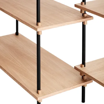 Moebe shelving system tall double - Oak - MOEBE