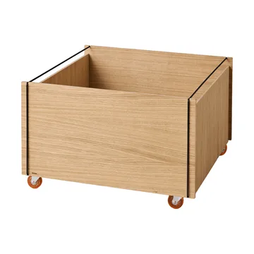 Moebe Storage Chest sohvapöytä säilytystilalla - Öljytty tammi-musta, 60x61x38.2 cm - MOEBE