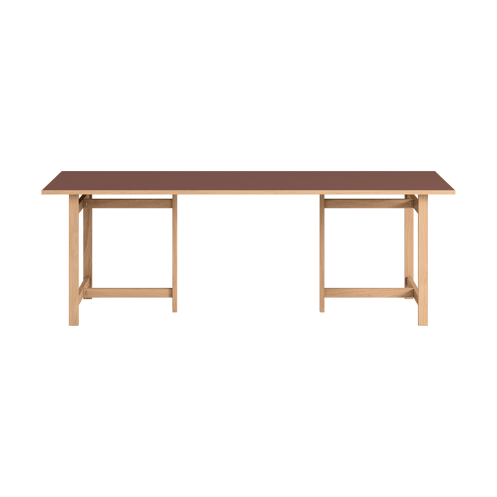 Moebe suorakulmainen ruokapöytä - Burgundy, 220x90 cm - MOEBE
