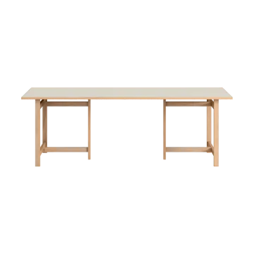 Moebe suorakulmainen ruokapöytä - Vaaleanharmaa, 220x90 cm - MOEBE