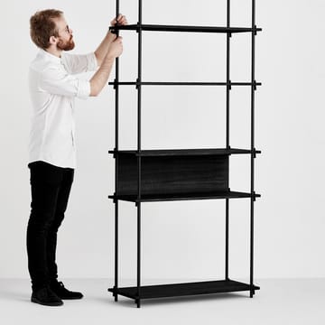 Moebe takakappale hyllyyn 85 cm - Black - MOEBE