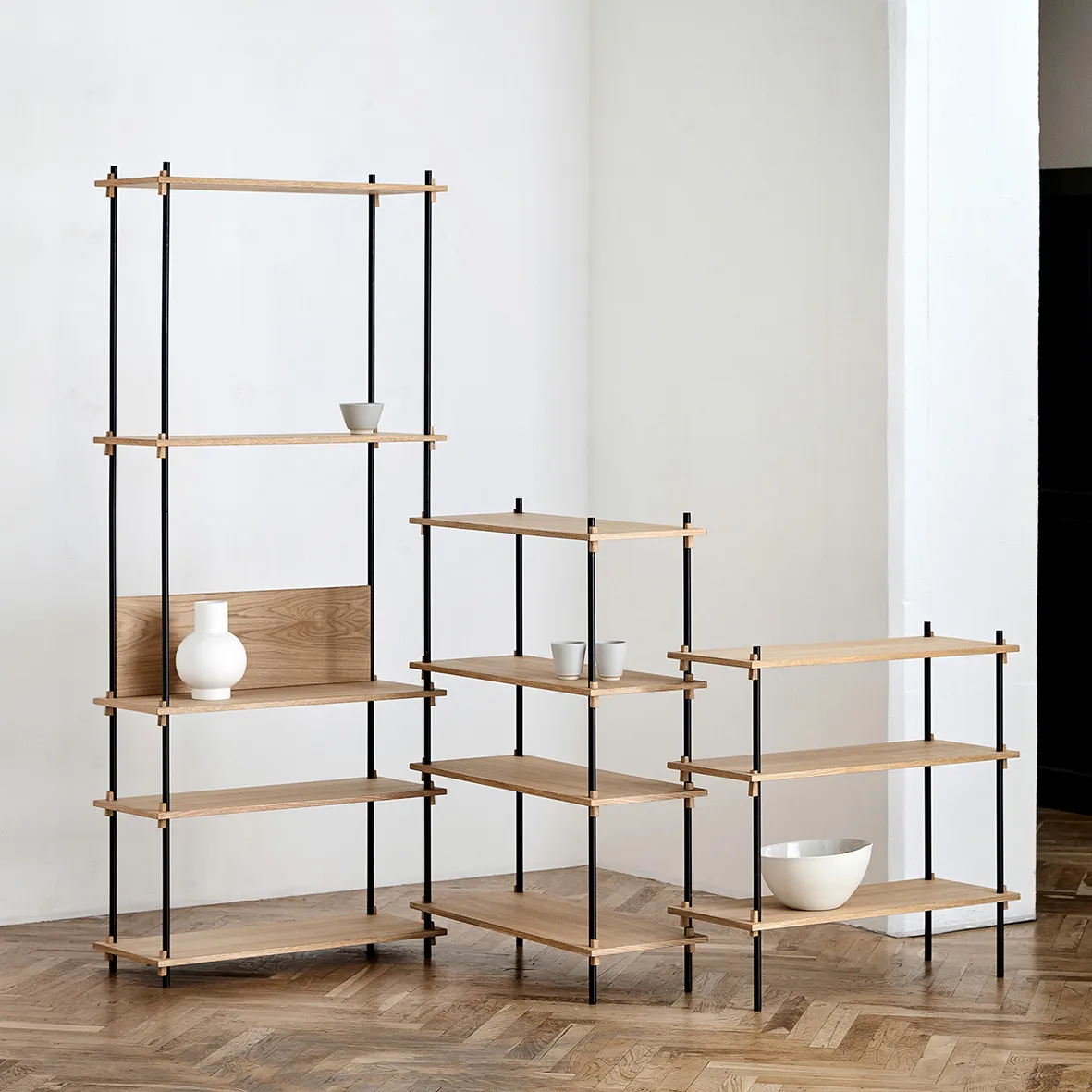 Moebe takakappale hyllyyn 85 cm, Oak MOEBE