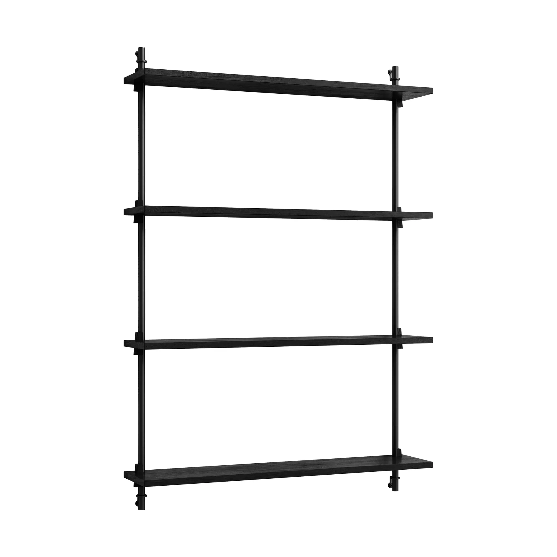 Moebe wall shelving ws.115.1, Musta MOEBE