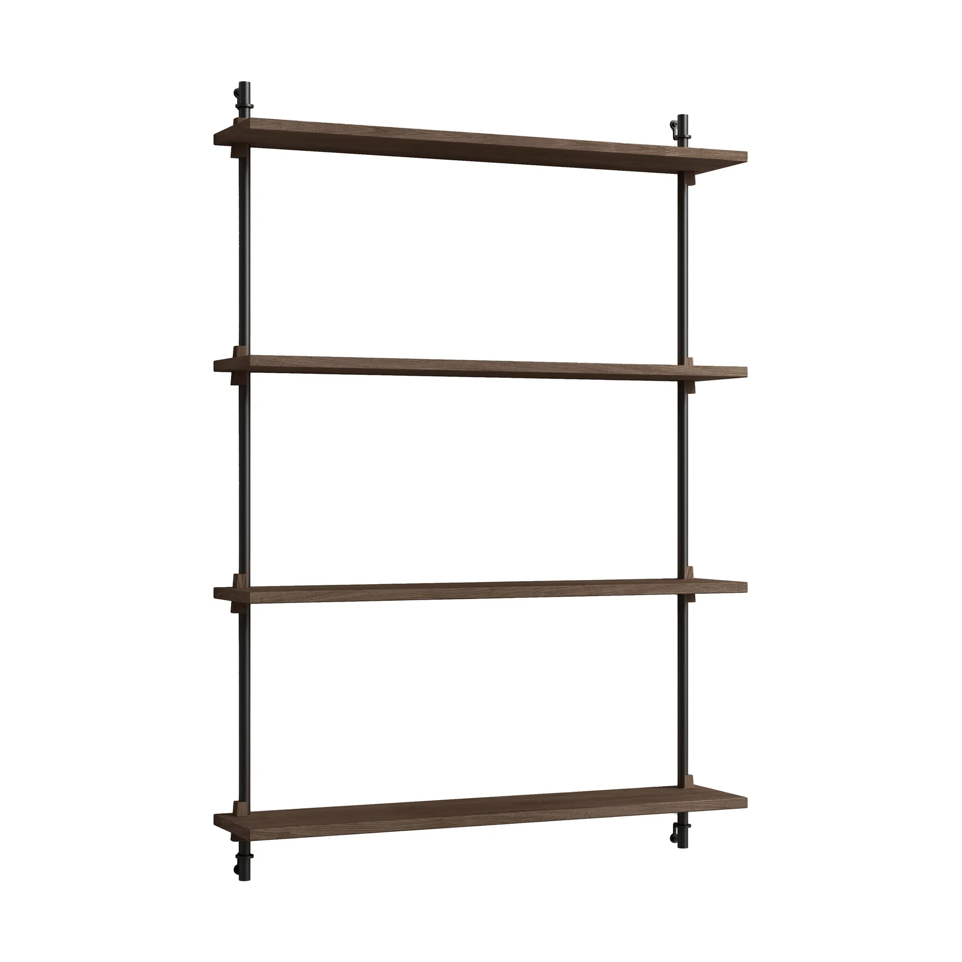 Moebe wall shelving ws.115.1, Poltettu tammi-musta MOEBE