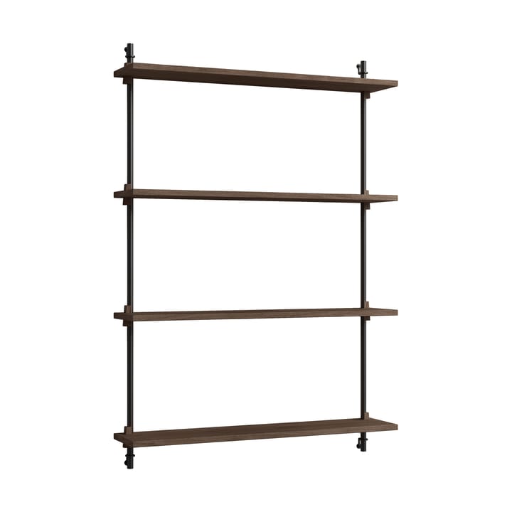 Moebe wall shelving ws.115.1 - Poltettu tammi-musta - MOEBE