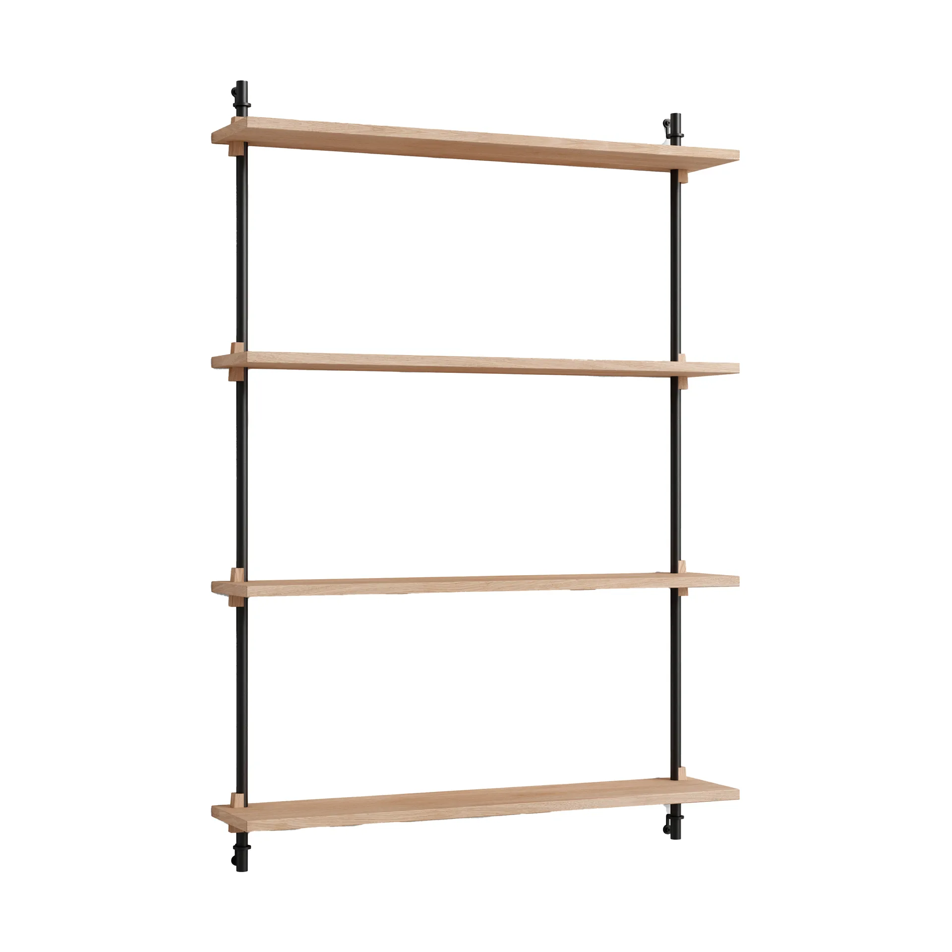Moebe wall shelving ws.115.1, Tammi-musta MOEBE