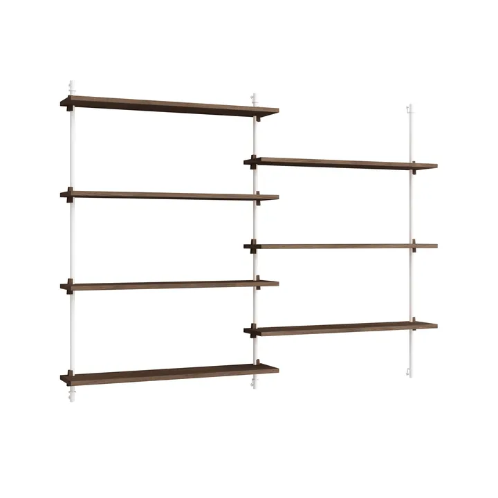 Moebe wall shelving ws.115.2 - Poltettu tammi-valkoinen - MOEBE