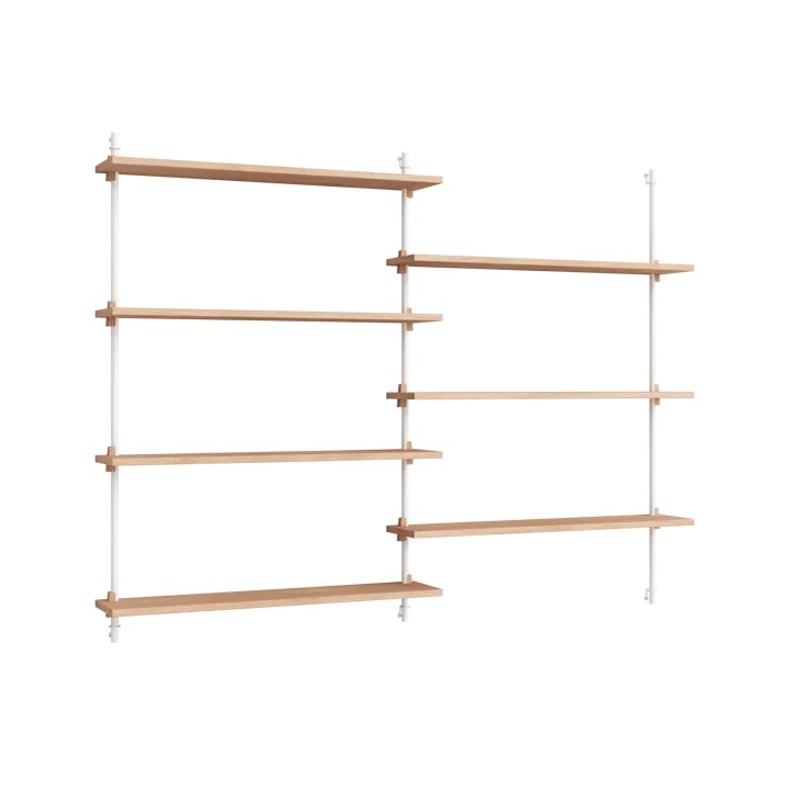 Moebe wall shelving ws.115.2 - Tammi-valkoinen - MOEBE