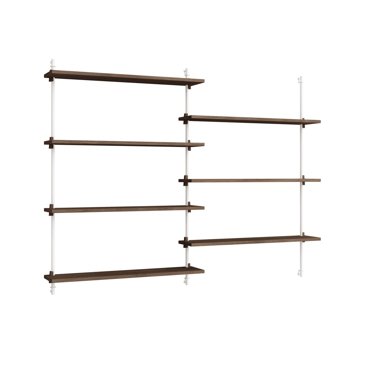 MOEBE Moebe wall shelving ws.115.2.B Poltettu tammi-valkoinen