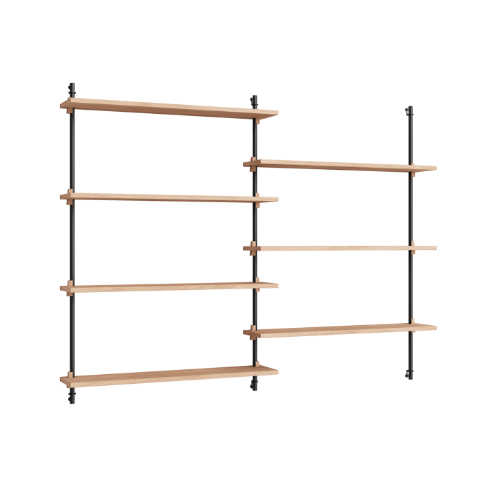 Moebe wall shelving ws.115.2.B - Tammi-musta - MOEBE