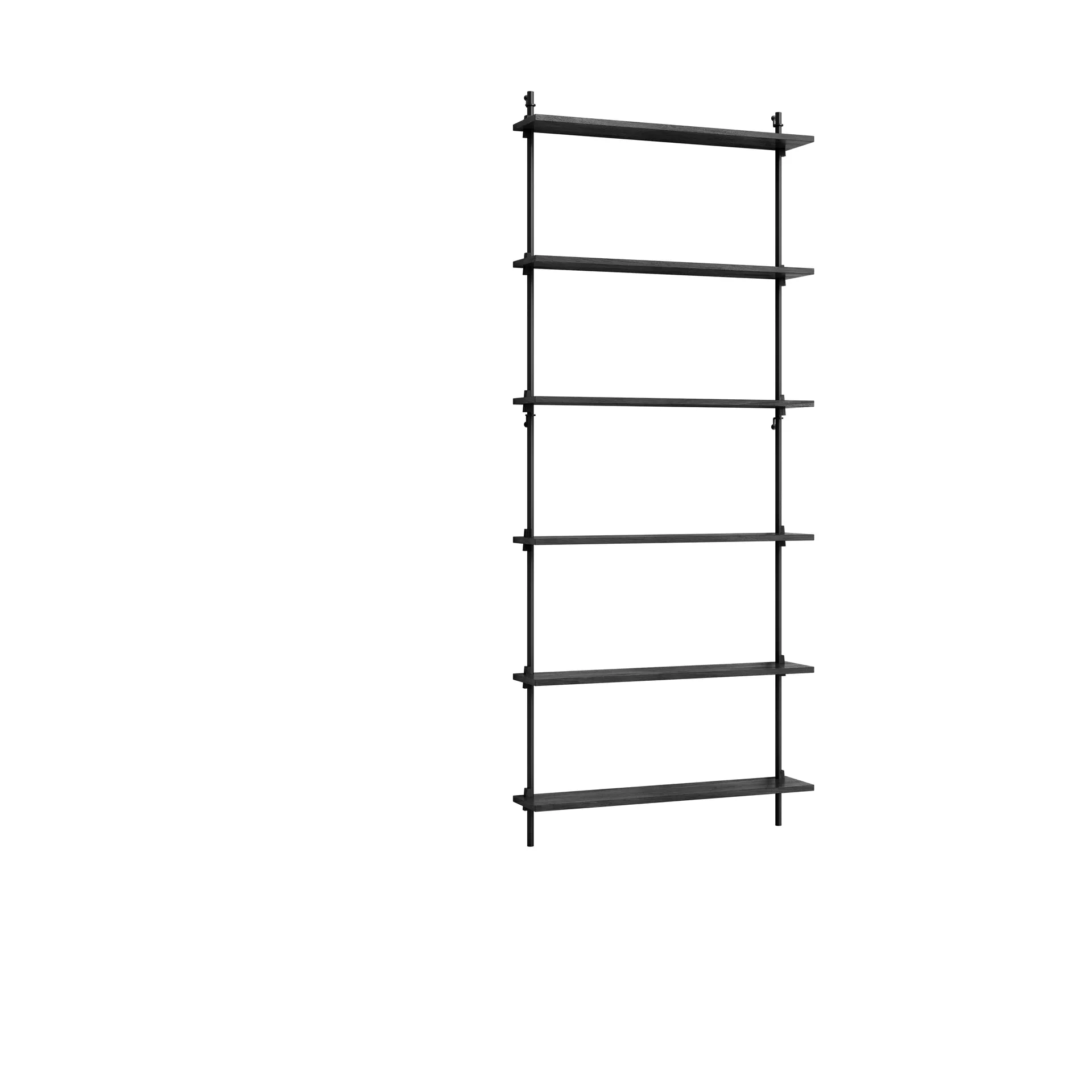 Moebe wall shelving ws.200.1, Musta MOEBE