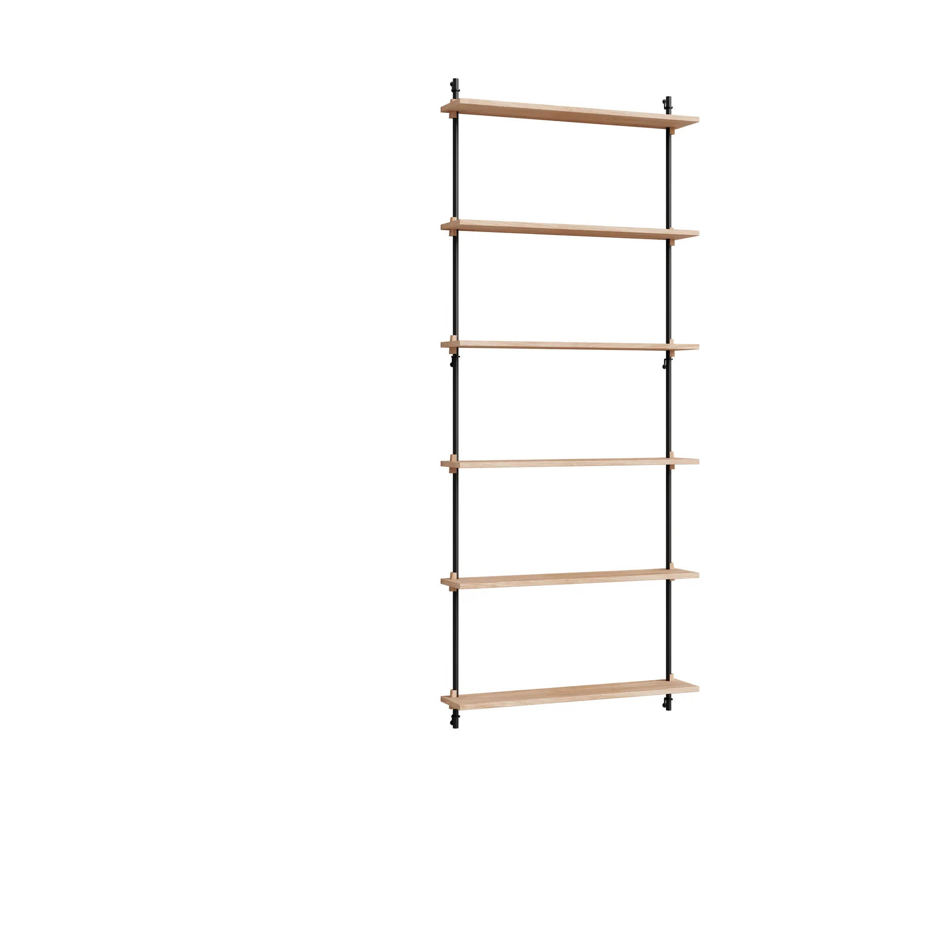Moebe wall shelving ws.200.1, Tammi-musta MOEBE