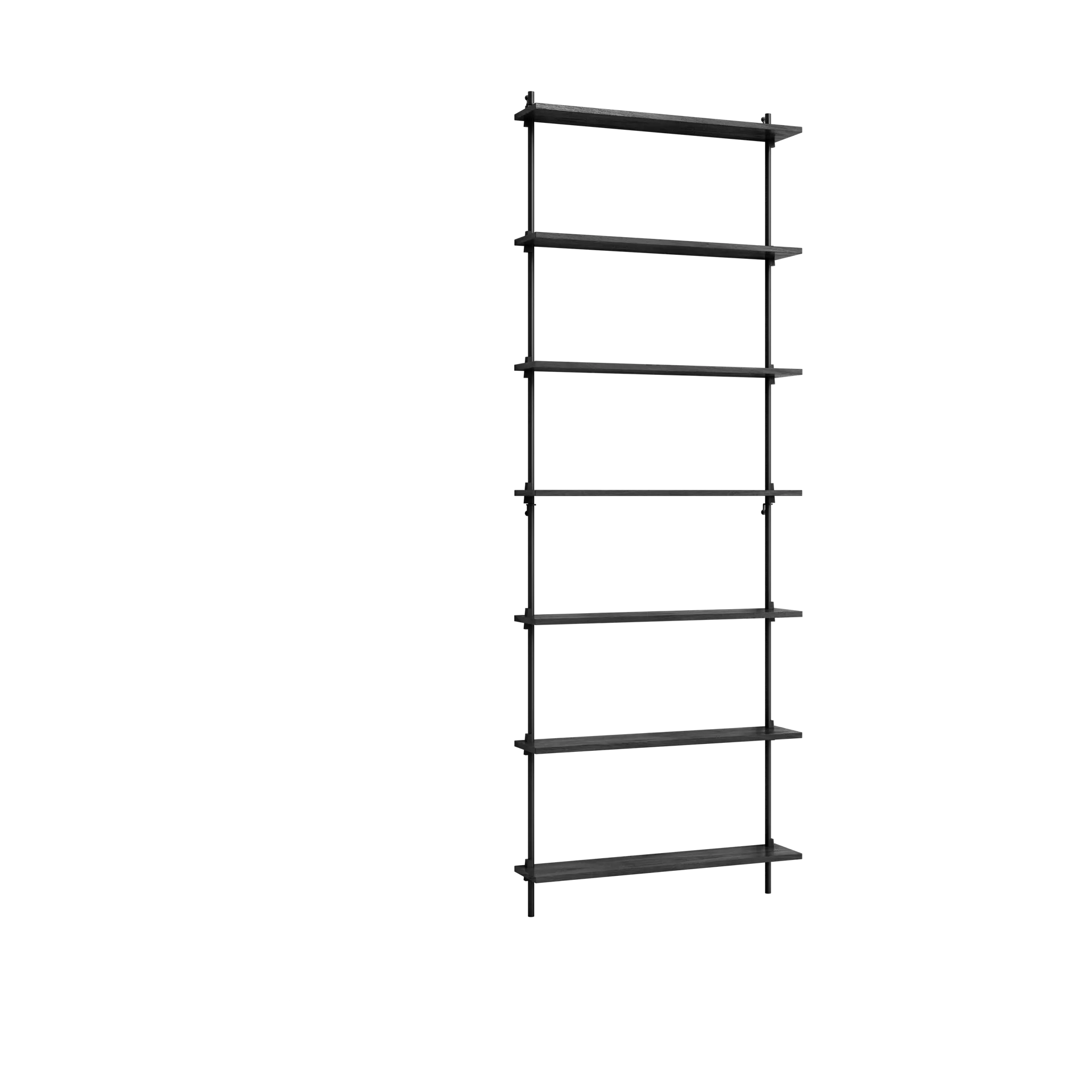 Moebe wall shelving ws.230.1, Musta MOEBE