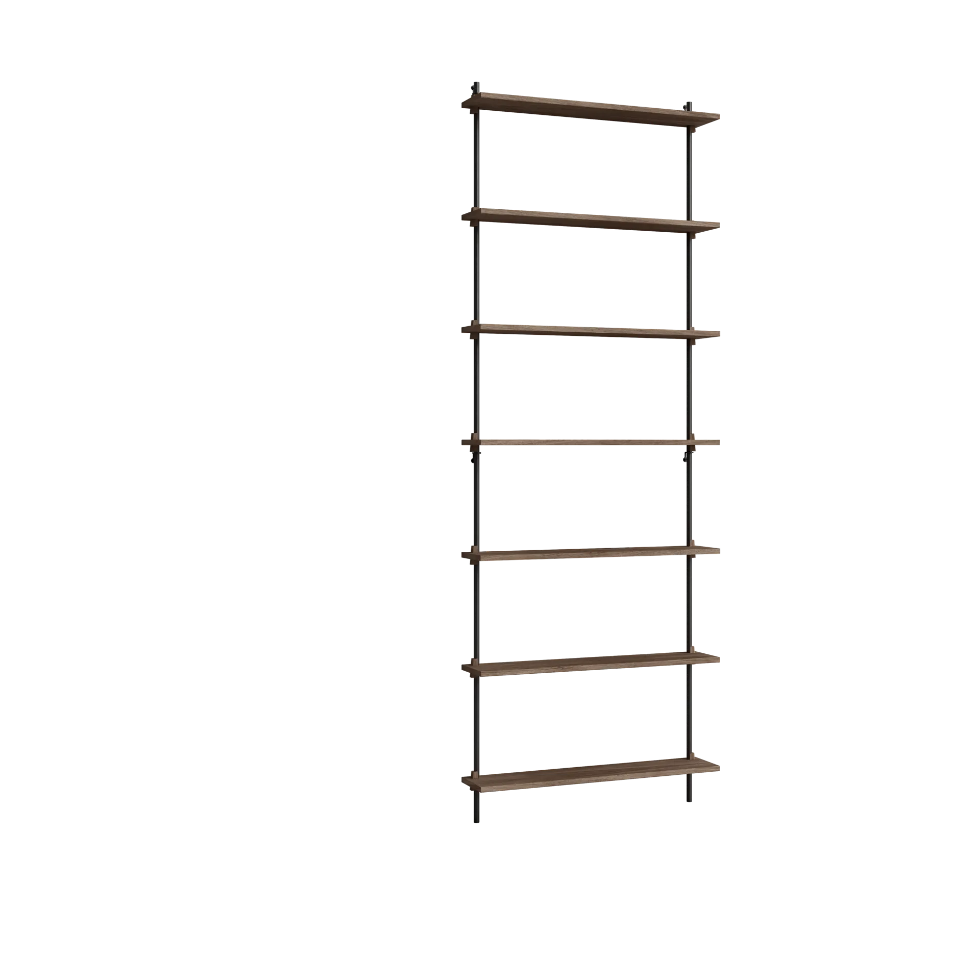 Moebe wall shelving ws.230.1, Poltettu tammi-musta MOEBE