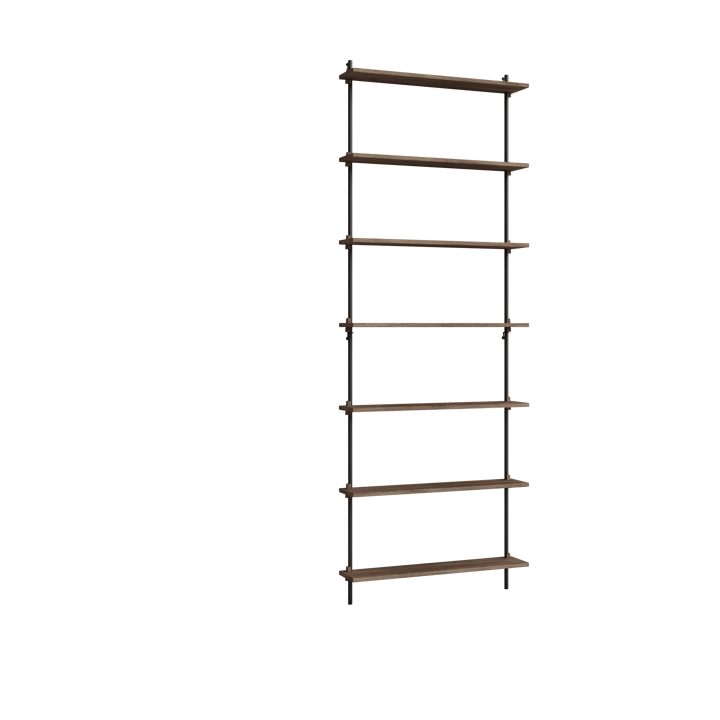 Moebe wall shelving ws.230.1 - Poltettu tammi-musta - MOEBE