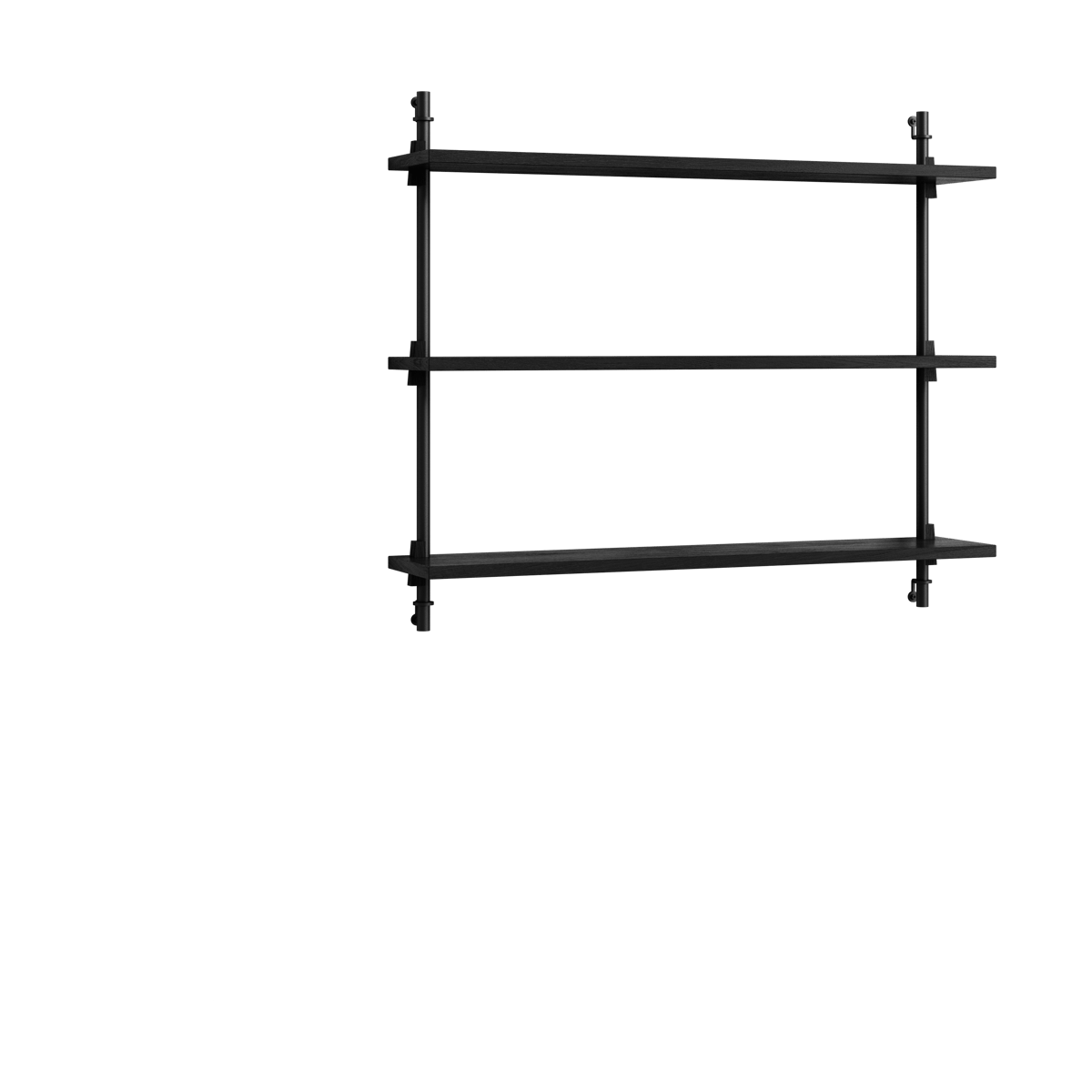 Moebe wall shelving ws.65.1 Musta | Skandinaavinen Sisustus | Hyllyt & Hyllyjärjestelmät | Musta