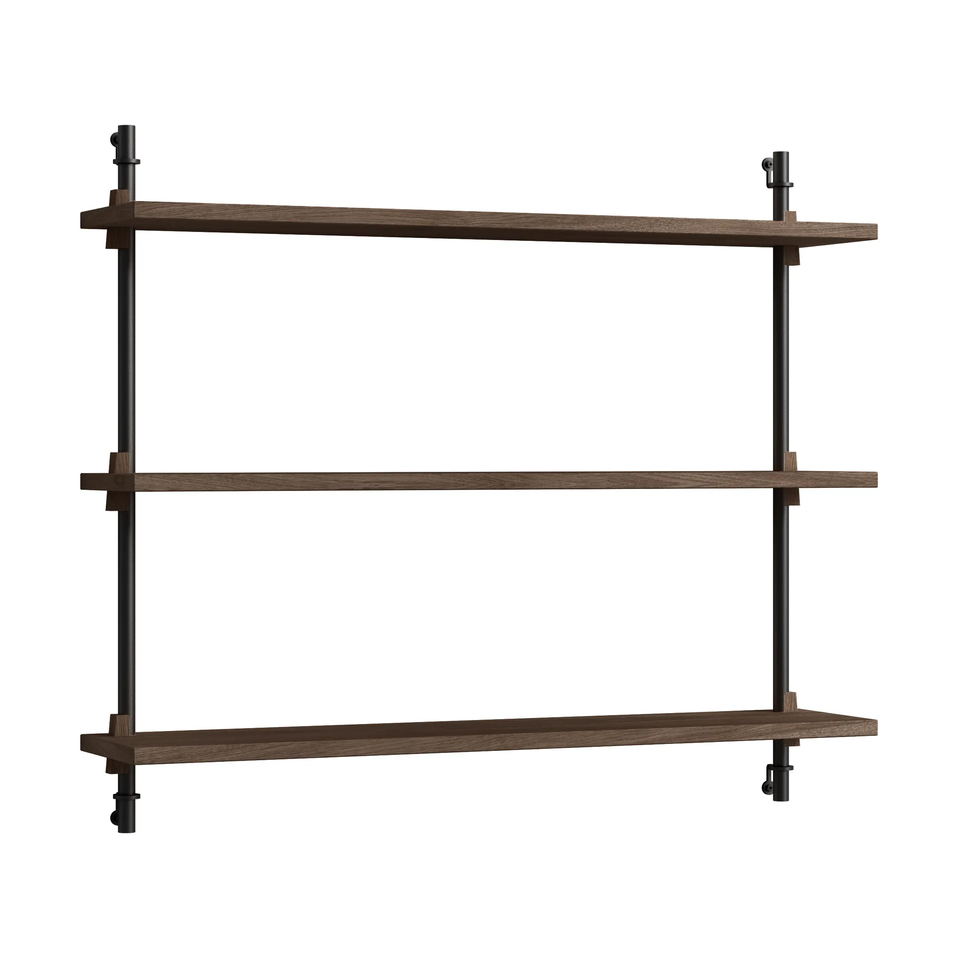 Moebe wall shelving ws.65.1, Poltettu tammi-musta MOEBE