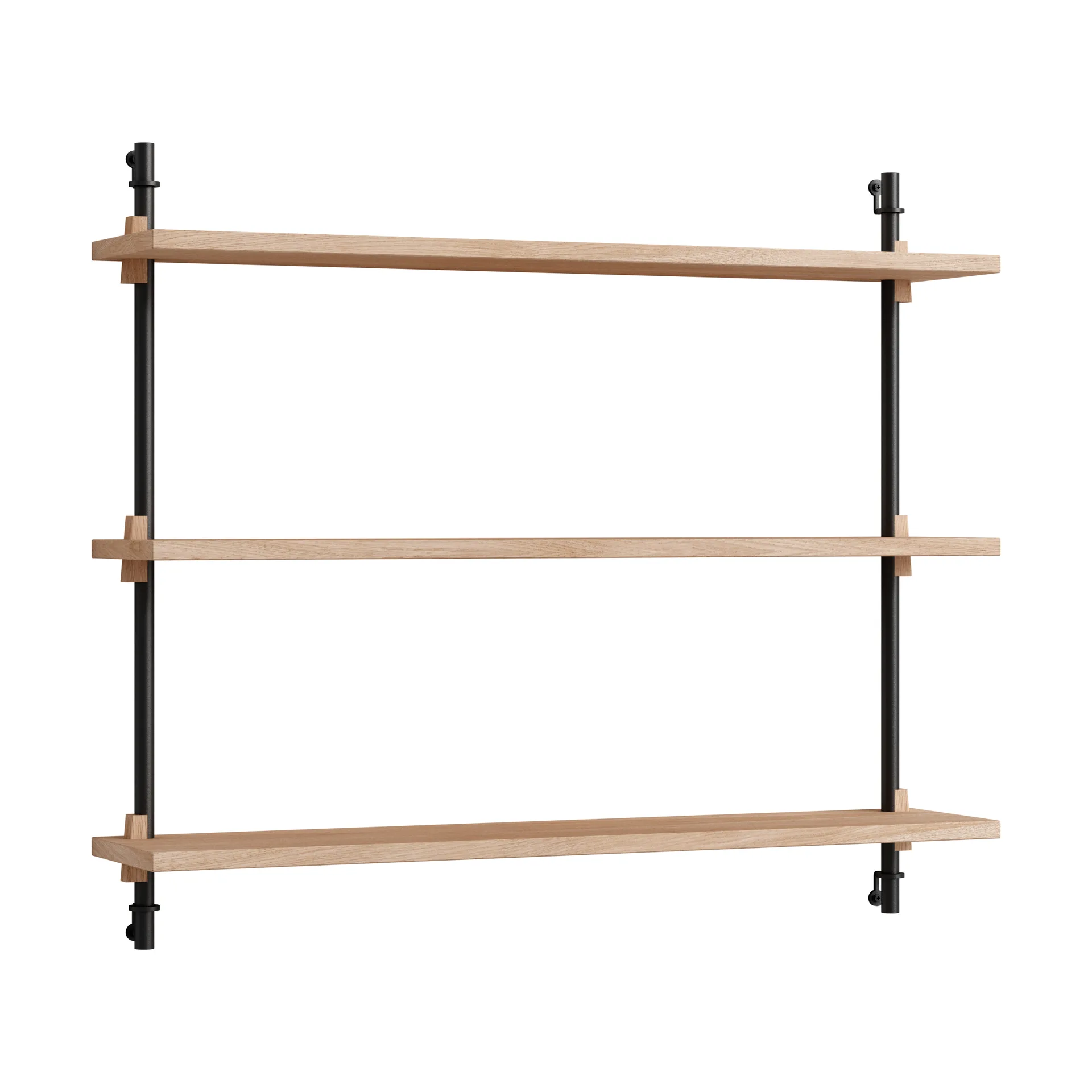 Moebe wall shelving ws.65.1, Tammi-musta MOEBE