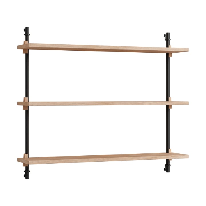 Moebe wall shelving ws.65.1 - Tammi-musta - MOEBE
