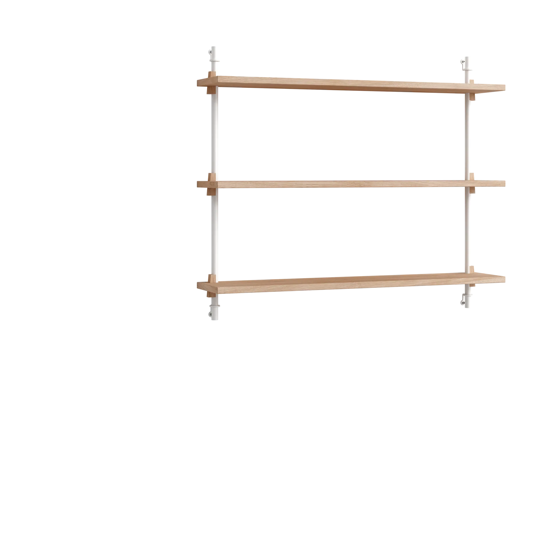 Moebe wall shelving ws.65.1, Tammi-valkoinen MOEBE