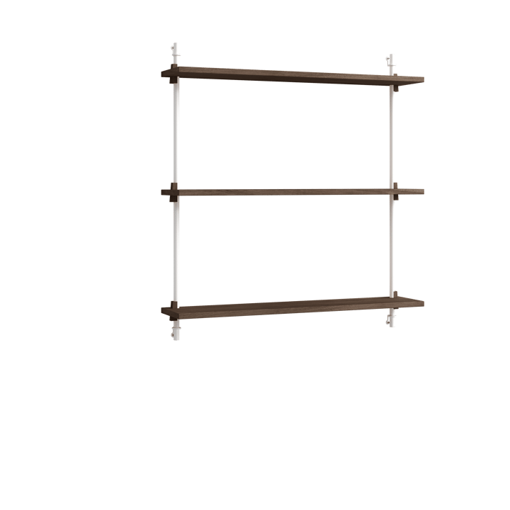 Moebe wall shelving ws.85.1 - Poltettu tammi-valkoinen - MOEBE