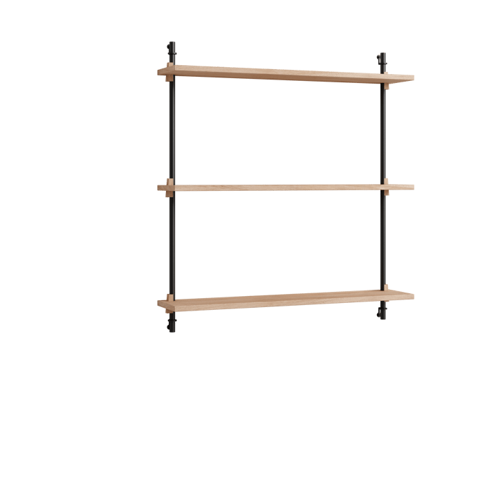 Moebe wall shelving ws.85.1 - Tammi-musta - MOEBE