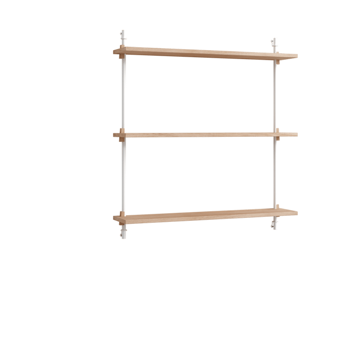 Moebe wall shelving ws.85.1 - Tammi-valkoinen - MOEBE