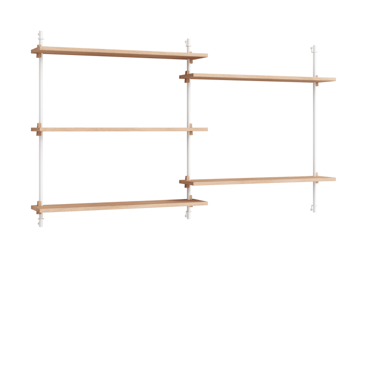 Moebe wall shelving ws.85.2.B - Tammi-valkoinen - MOEBE