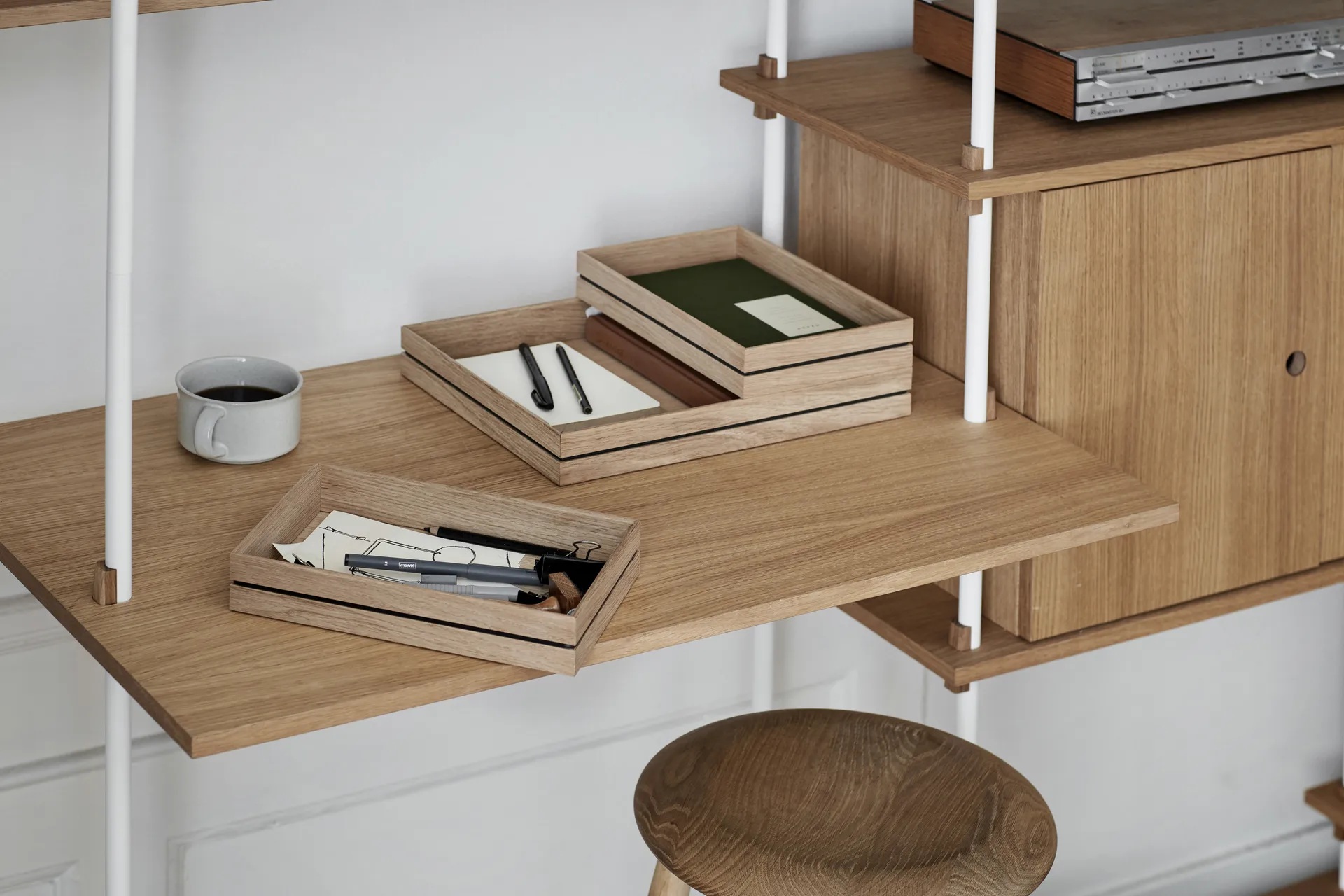 Organise säilytyslaatikko 25 x 34 cm, Wood MOEBE