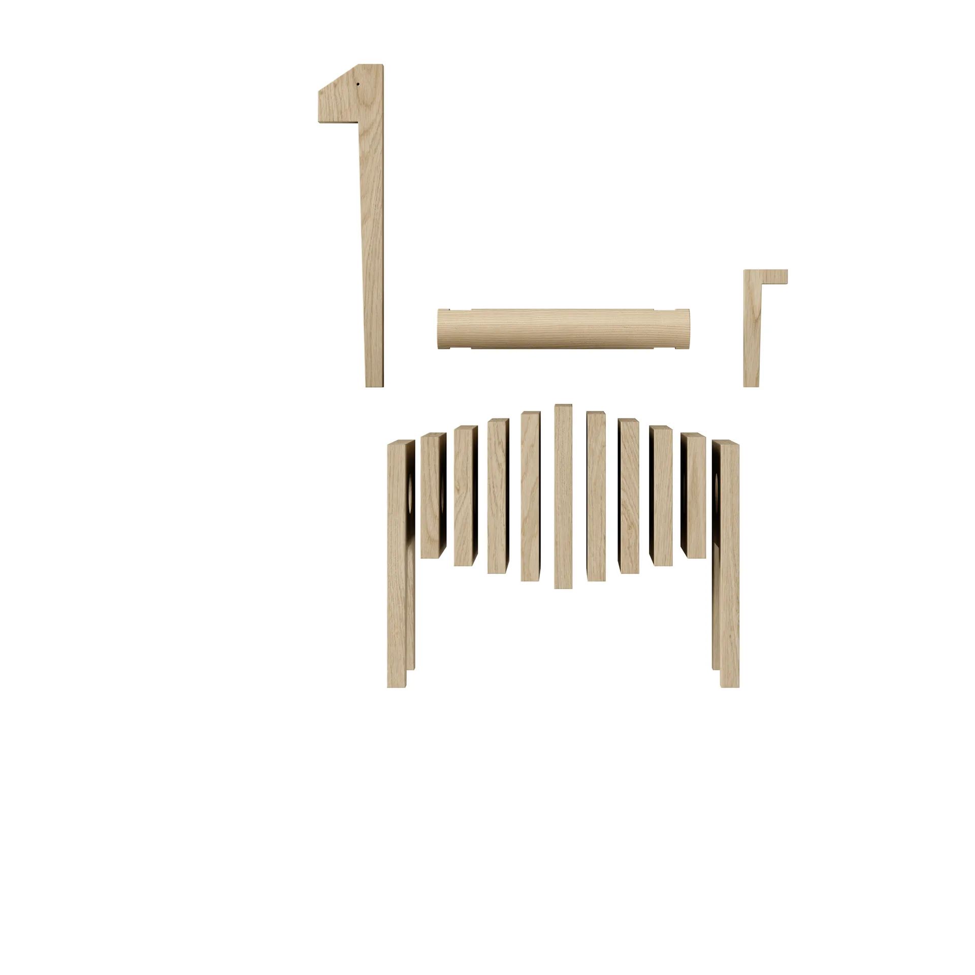 Polygrif tammiveistos 21 x 32 cm, Wood, black MOEBE