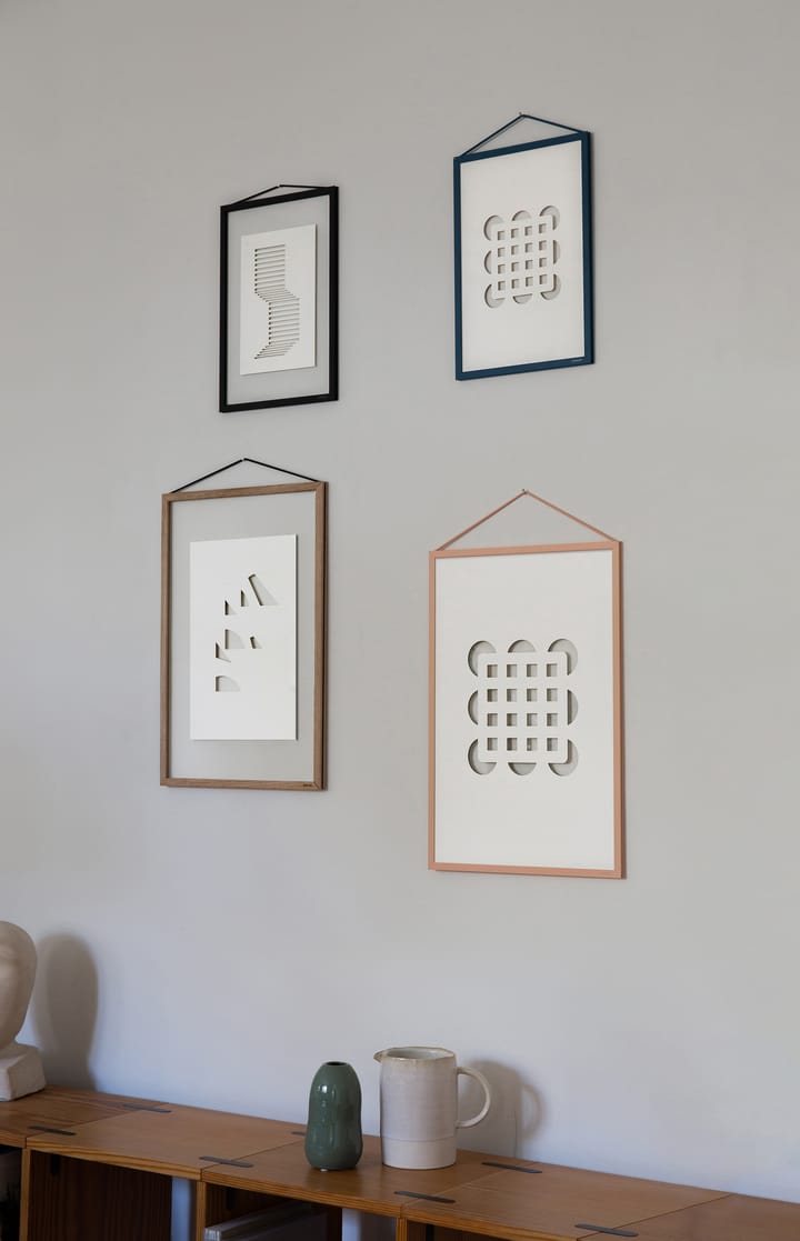 Relief taideteos circles & squares 21 x 29,7 cm, Off White MOEBE
