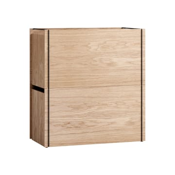 Säilytyslaatikko tammi 33 x 60 cm - Wood, black - MOEBE