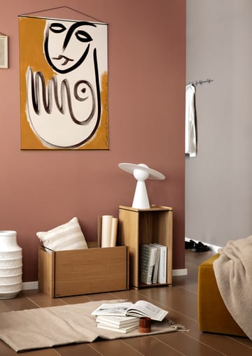 Säilytyslaatikko tammi 33 x 60 cm - Wood, black - MOEBE