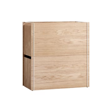 Säilytyslaatikko tammi 33 x 60 cm - Wood, white - MOEBE
