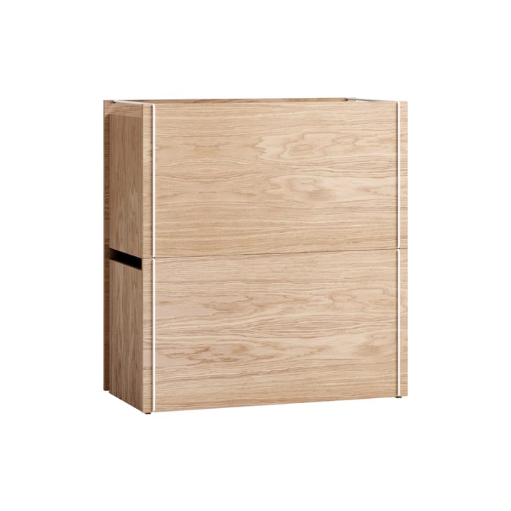 Säilytyslaatikko tammi 33 x 60 cm - Wood, white - MOEBE