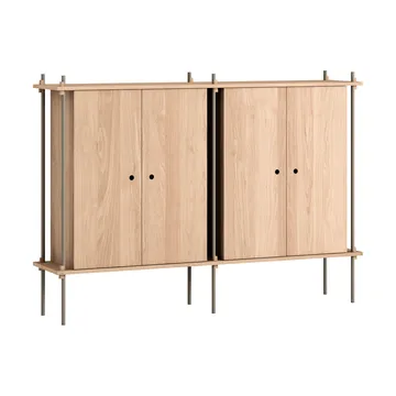 Shelving System Cabinet kaappi - Tammi-warm grey, 163×115×35 cm, S.115.2.E - MOEBE