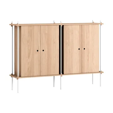 Shelving System Cabinet kaappi - Tammi-white, 163×115×35 cm, S.115.2.E - MOEBE