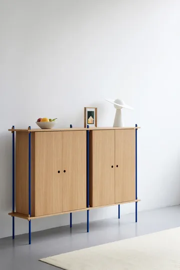 Shelving System Cabinet kaappi - Tammi-white, 163×115×35 cm, S.115.2.E - MOEBE