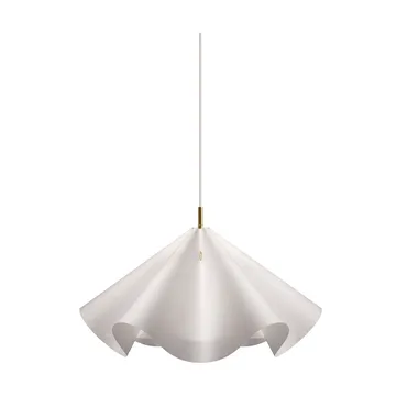Sinuate riippuvalaisin - White-brass, medium Ø60x30 cm - MOEBE