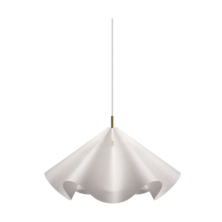 Sinuate riippuvalaisin - White-brass, medium Ø60x30 cm - MOEBE