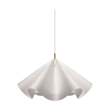 Sinuate riippuvalaisin - White-messinki, suuri Ø75x40 cm - MOEBE