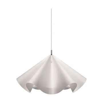 Sinuate riippuvalaisin - White-stainless steel, suuri Ø75x40 cm - MOEBE